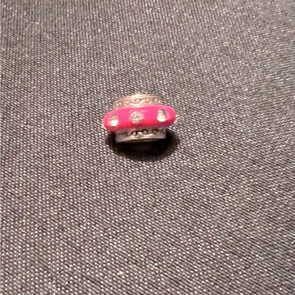 Brighton pink charm spacer. Looks great on a bracelet or necklace